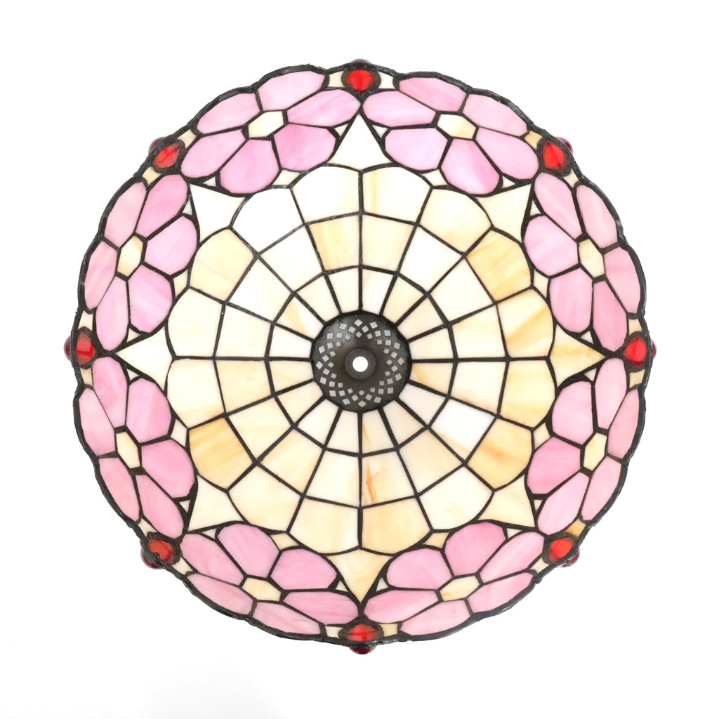 Tiffany-style tinted glass lampshade, 30 cm
