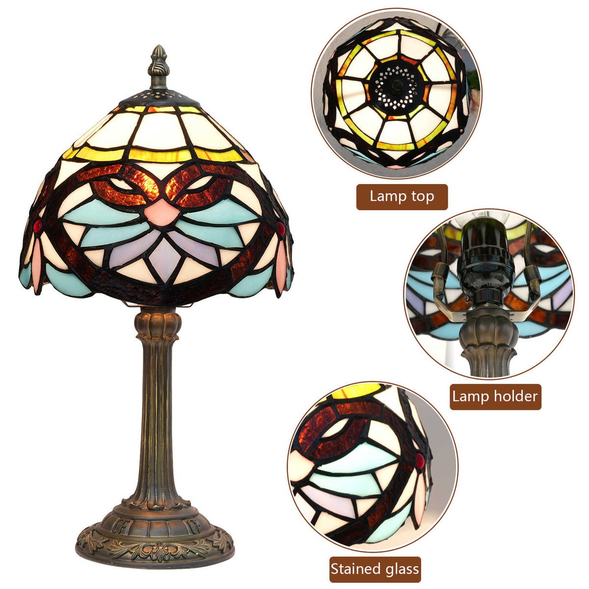 Tiffany Lamp in Stained Glass