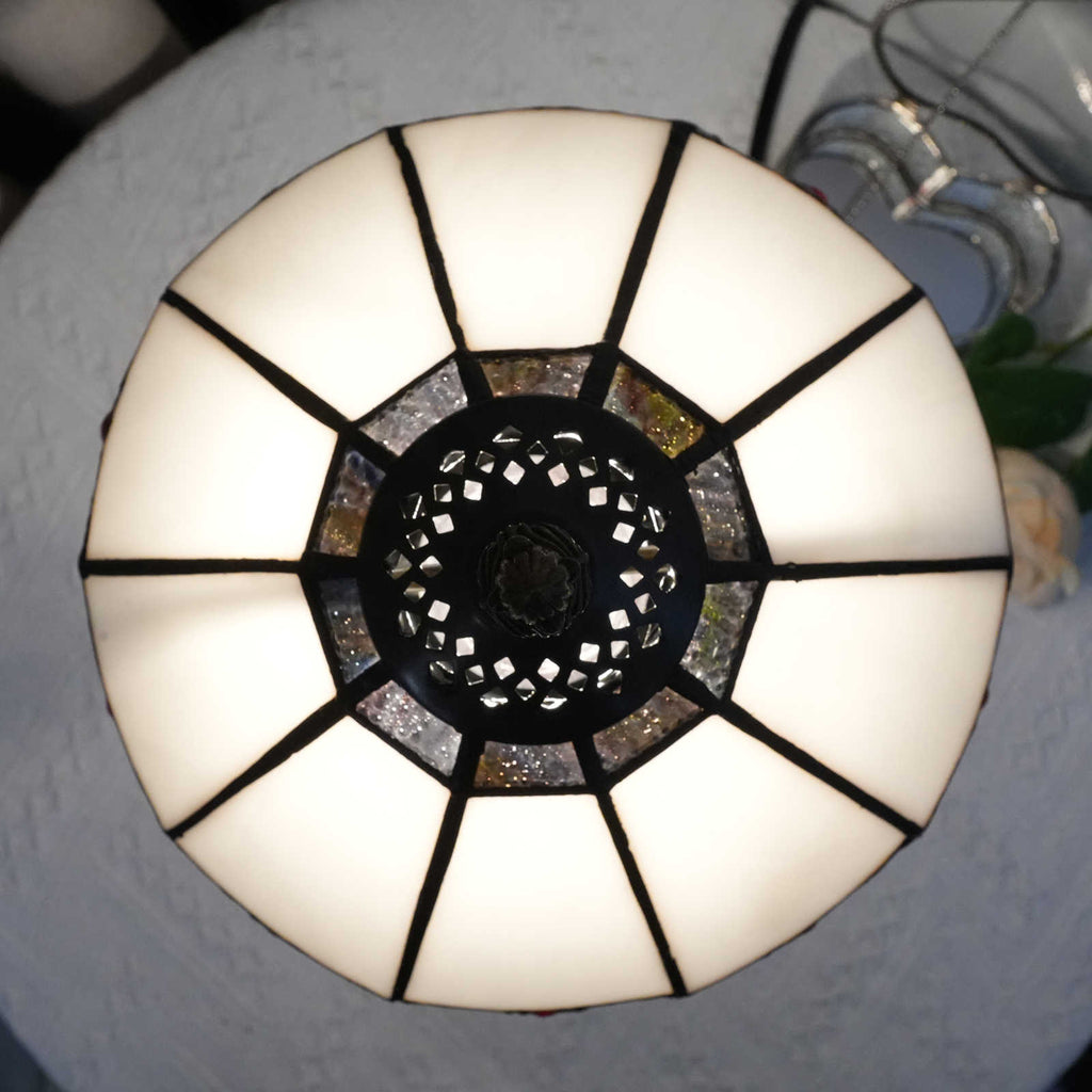 Geometric Tiffany Style Stained Glass Table Lamp