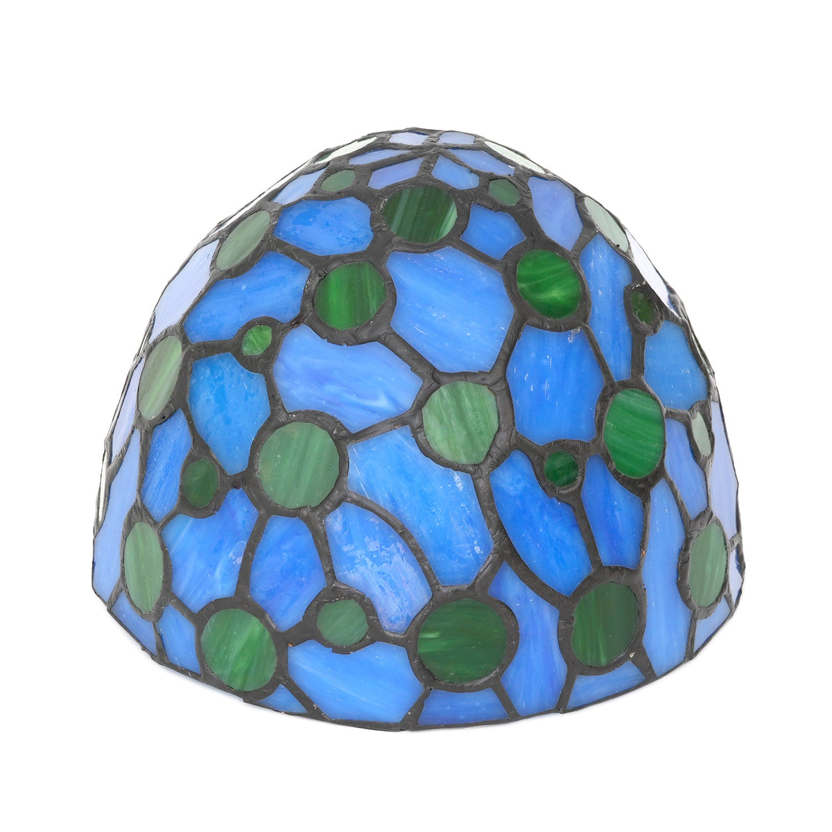 Blue and Green Tiffany Style Stained Glass Lampshade