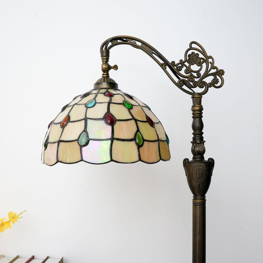 Bohemian Floor Lamp in Warm Yellow Beads 30cm