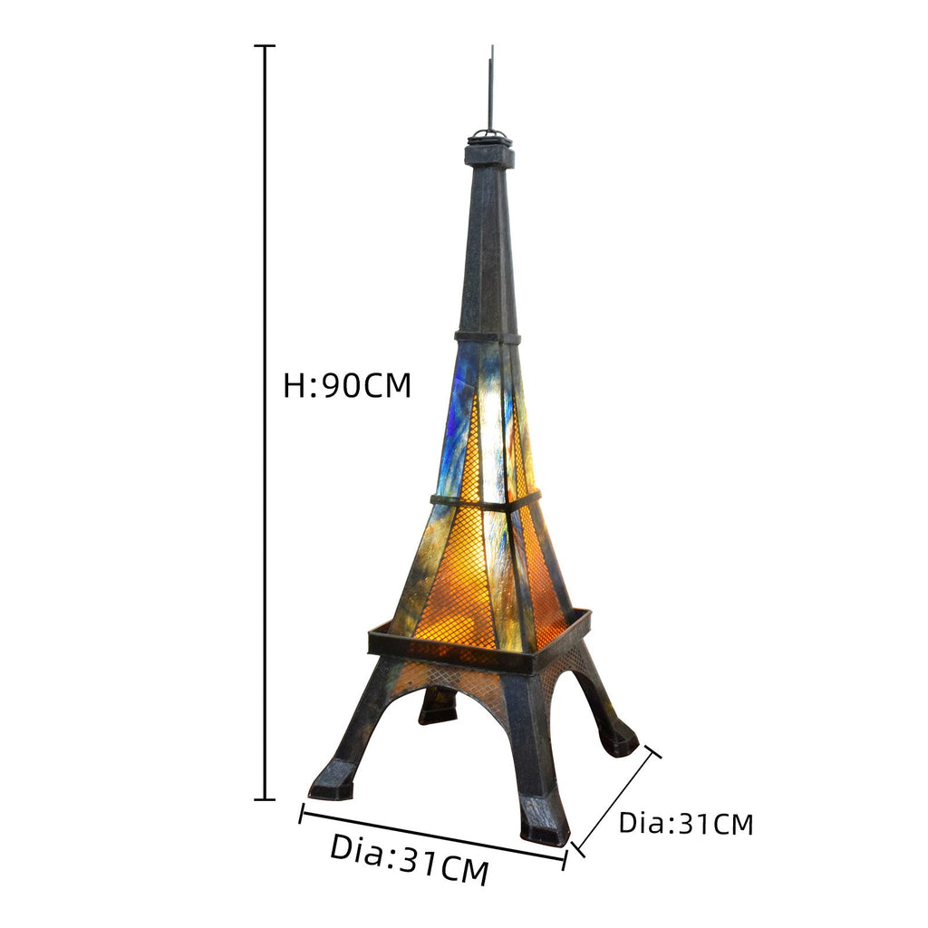 Eiffel Tower Lamp, 90cm, Tiffany Style