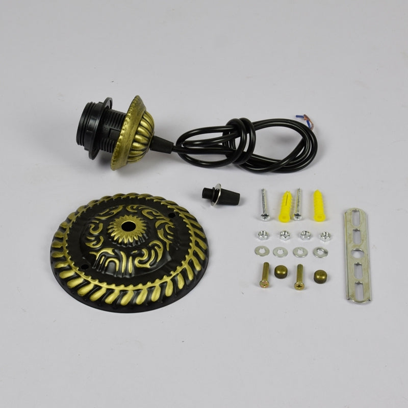 Blue Tiffany Stained Glass Bell-Shaped Hanging Pendant Light