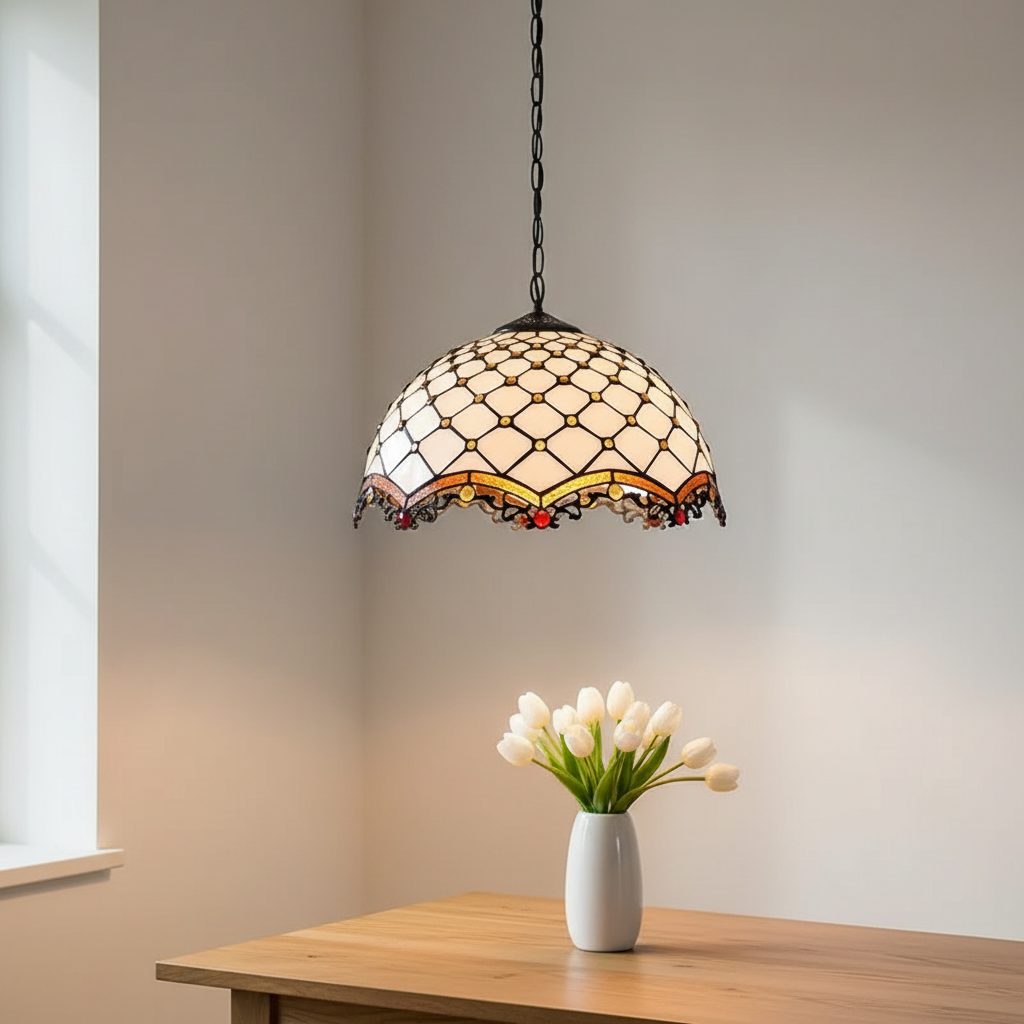 Tiffany-style Imperial Style Glass Lampshade