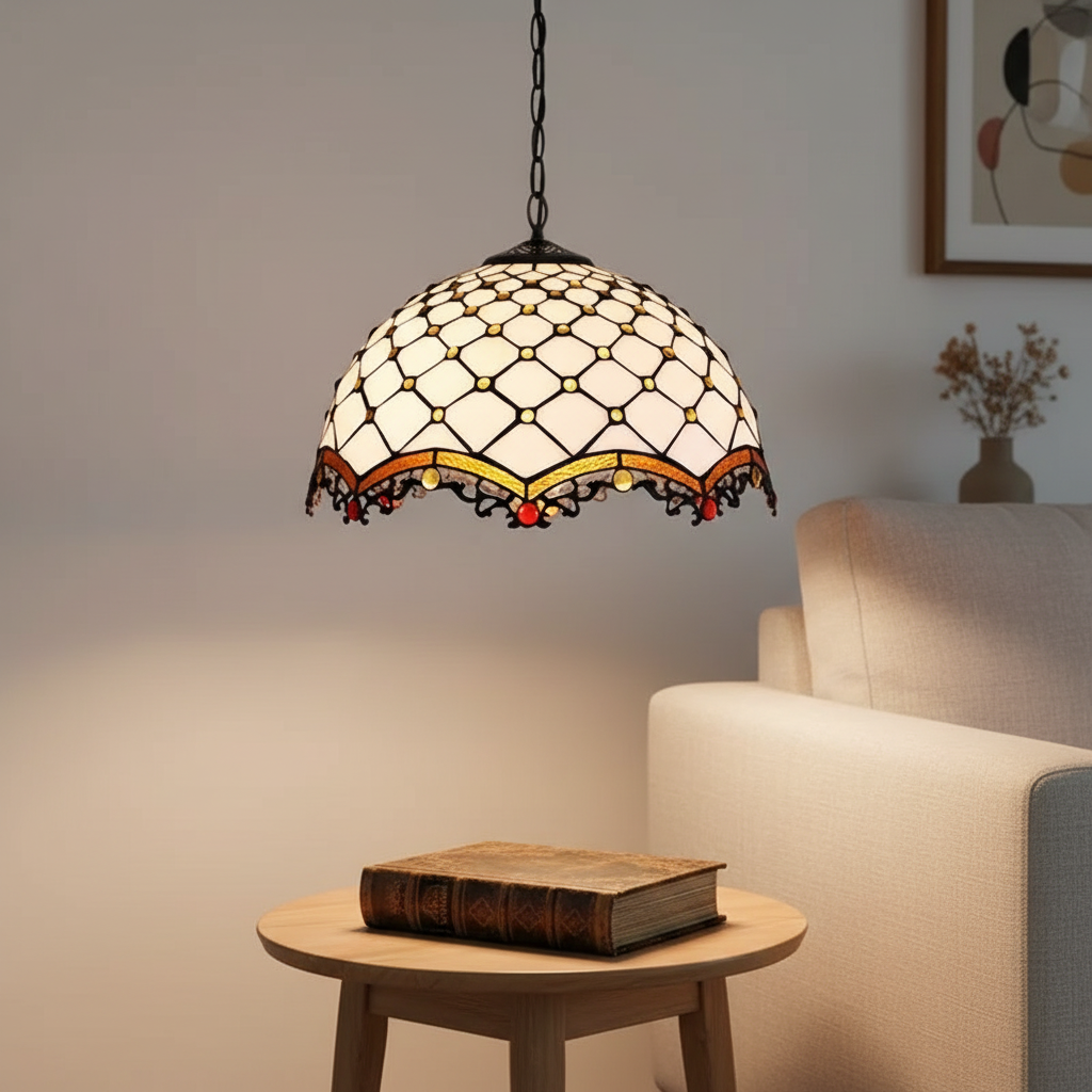 Tiffany-style Imperial Style Glass Lampshade
