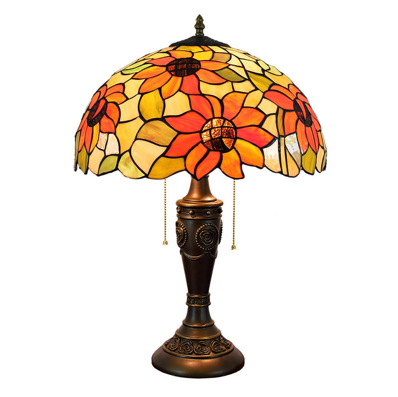 Sunflower Stained Glass Tiffany Table Lamp