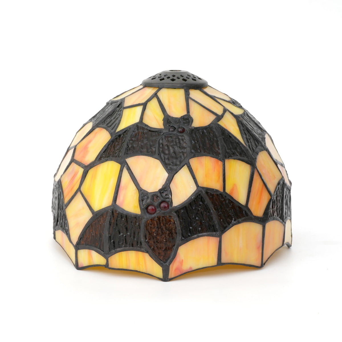 Tiffany Bats Amber Glass Lampshade