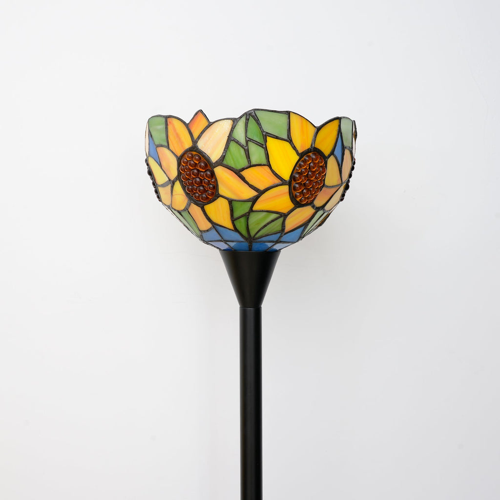 Tiffany Style Sunflower Stained Glass Floor Lamp