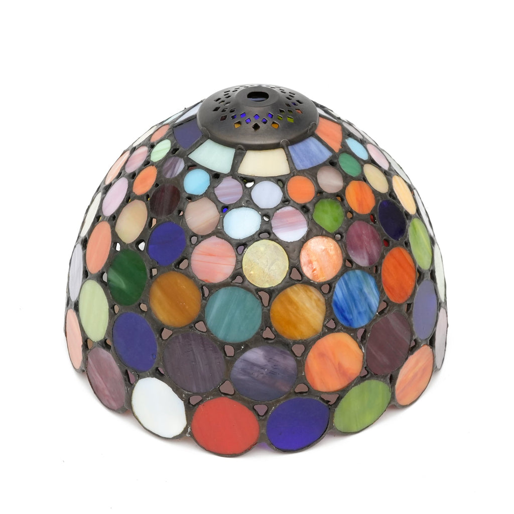 Vintage Circle Mosaic Tinted Glass Lampshade